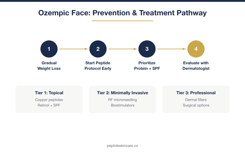 Ozempic face prevention and treatment pathway from topical to professional